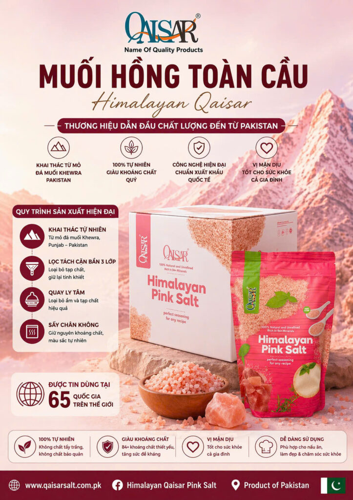MUỐI HỒNG HIMALAYA QAISAR ZIP 1kg